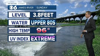 James River forecast for Sunday