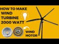 Make Wind Turbine At Home 2000 Watt Wind Turbine Free Energy Generator