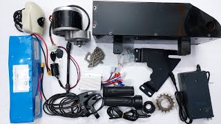 Electric Cycle Conversion Full Kit, 30Km Mileage, 25km/hr Top Speed, Lithium Battery, Metal Casing