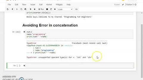 Avoiding Error in Concatenation | Type Conversion str() int() |Python 03 | Lecture#09