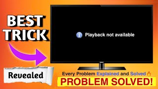 Playback not available in SONY BRAVIA | How to Fix Playback not available in TV | Audio not playing