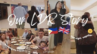 LDR STORY 🇵🇭🇬🇧 || our last night together, meeting my friends, Cebu souvenirs ❤️ || justjessah