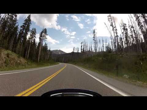 Ride through Yellowstone NP. Fishing Bridge to East Entrance