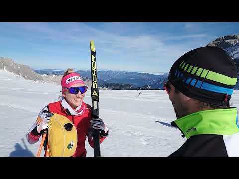 Interview mit Teresa Stadlober am Dachsteingletscher