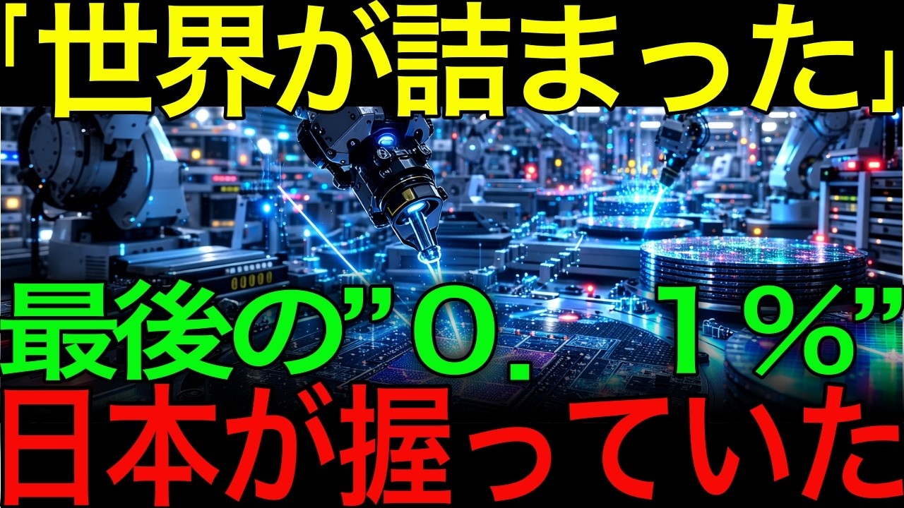 【海外の反応】日本の再現不能技術…世界最強企業でも越えられない“最後の0 1%”