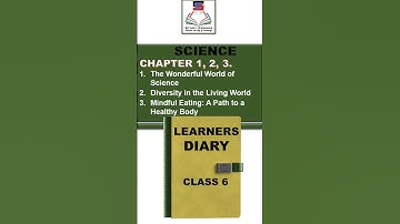 Class 6, SCIENCE, LEARNERS DIARY, Chapter 1,2 & 3, NCERT, PM Shri Kendriya Vidyalaya,UPDATED 2024-25