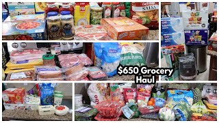 Large Grocery Haul! ~$650 Monthly Sam's Club Stockup Haul!~