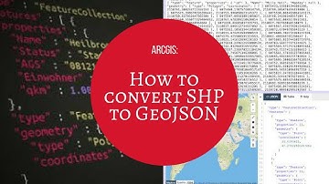 How to convert SHP to GeoJSon using ARCGIS