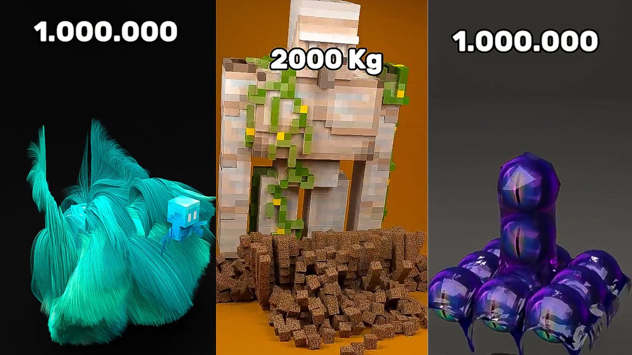 The Most Satisfying Minecraft Video You’ll Watch Today 😲 (Blender Physics)