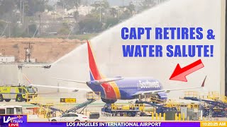 INCREDIBLE Water Salute! SOUTHWEST B737