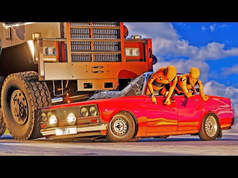 видео: Dangerous Driving and Car Crashes #12  [BeamNG.Drive]