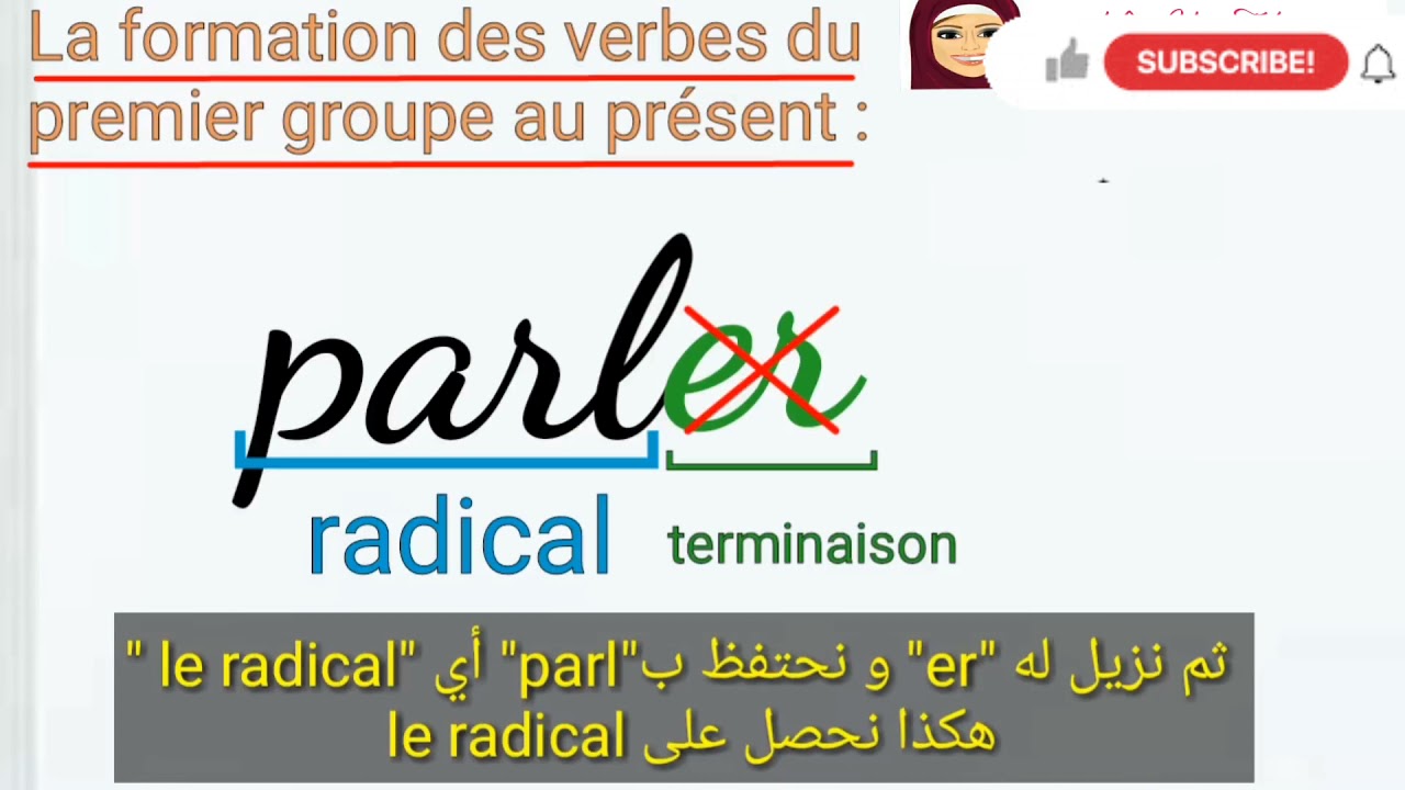 كيف تصرف في الفرنسية أفعال المجموعة الأولى؟