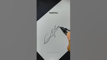 manu name signature style #signoartist #100million #100million #100crore