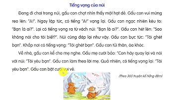 Tiếng vọng của núi | Tiếng Việt lớp 1| Bộ sách Kết nối tri thức| Cô Thu Tiểu học