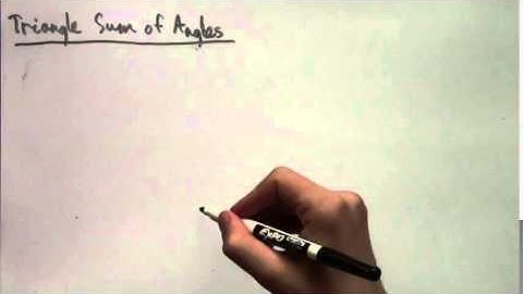 Triangle Angle Sum Proof