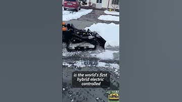 remote operated track-mounted lawn cutting machine made by Vigorun Tech#grass #cleanwithme