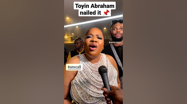 AMVCA 2023 NOMINEE TOYIN ABRAHAM AJEWOLE IS A WHOLE VIBE. HER RESPONSE WAS SPOT ON. #toyinabraham