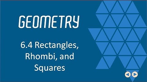 Rectangles, Rhomboi, and Squares, BJU Press Geometry 4th ed, Lesson 6.4--CCCS Flipped Geometry #37
