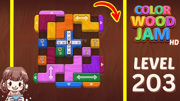 Color Wood Jam Level 203 Solution Walkthrough