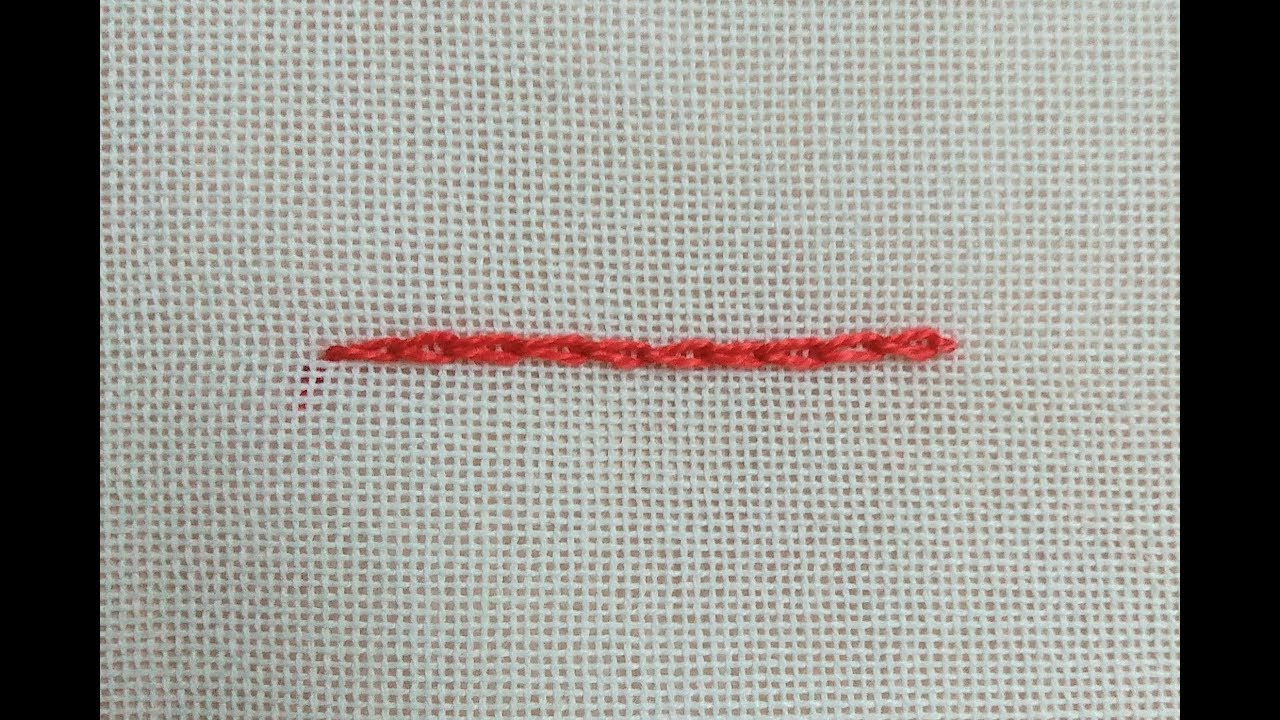 Zincir İşi (zincir iğnesi) Tekniği (Hand Embroidery)