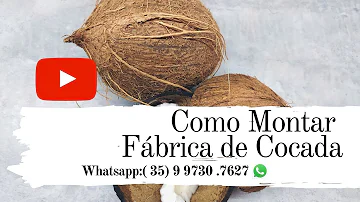 Como montar fábrica de cocada?