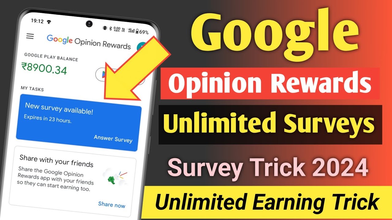 google opinion rewards unlimited survey trick 2024 | google opinion ...