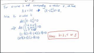 Maths1014 Tut6 Find Eigenvalue and  Eigenvector
