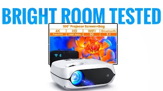 HAPPRUN L2 1080p Projector (WiFi 2.4/5ghz) Bluetooth Gaming Theater