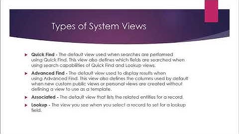 Lookup System View