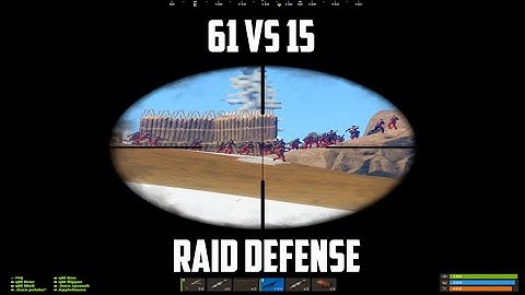 THE BIGGEST RAID DEFENSE IN RUST HISTORY | 61v15 | 300 ROCKETS