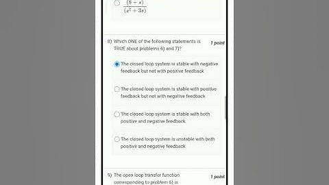 control system NPTEL answer | week 3 solution | july - dec 2021