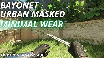 Bayonet Urban Masked (Minimal Wear) | CS2 Skin Showcase with NEW Animation