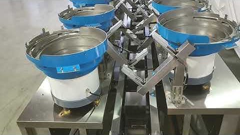 10 bowls hardware counting packaging bagging machine with finished bags output conveyor belt &weight
