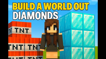 Build a World Out of DIAMOND BLOCKS 💎 | Minecraft #Short