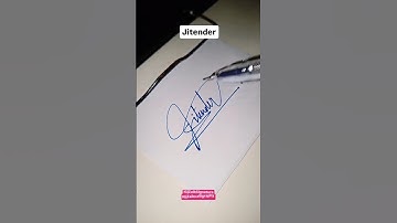 Jitendar Signature stylesignature of letterJ#signature#youtubeshorts#shorts#jeetusharma#jeeta#shorts