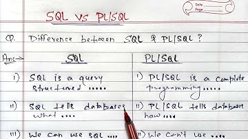 Difference Between SQL and PL-SQL | DBMS | Learn Coding