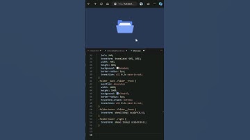 Day 058 - 😍Micro css folder hover animation #coding #webdevelopment #frontend #programming #css
