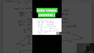 Similar triangles calculations 1 #waec #neco