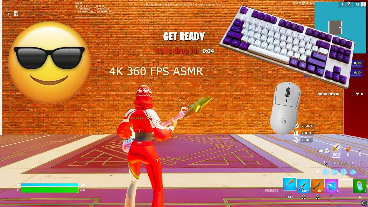 (4K 360 FPS) Tofu 65 Custom Keyboard ASMR 🏆1v1 Pandvil Box Fights😁 ...