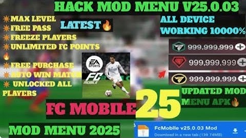 FC MOBILE MOD MENU V25.0.03 Unlimited Money, Fc Points - FC Mobile ModMenu | Fc Mobile Mod Apk 25