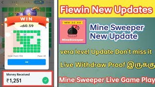 Mine Sweeper New updates || Fiewin Tricks || Mine Sweeper tricks Tamil || Aji Earning Tricks Tamil screenshot 3