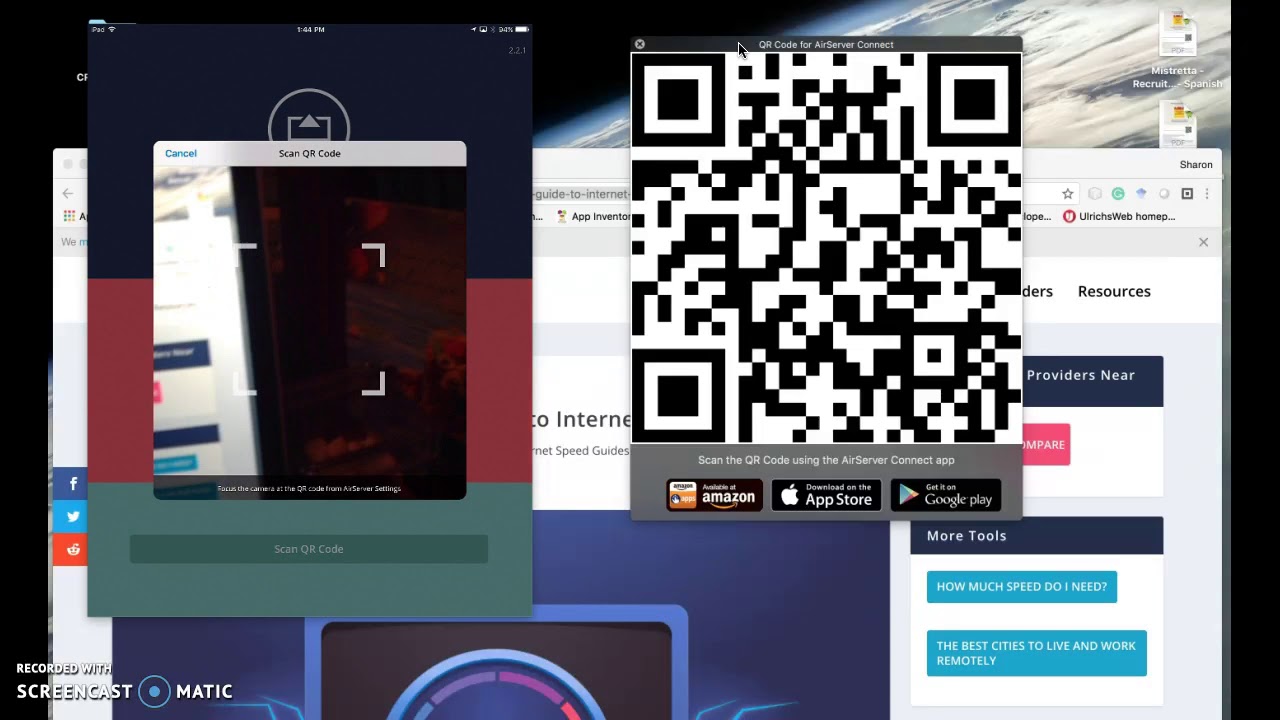 QR Codes and Air Server