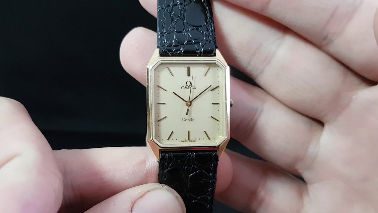 1983 Omega De Ville men's vintage watch - YouTube