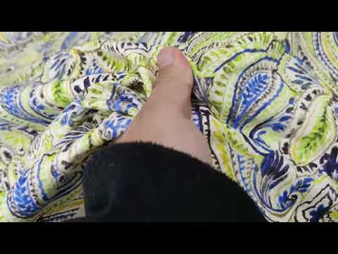 Woven co dig canvas paisley leaves video
