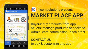 Market Place Android App Source Code for Sale - The Best App HICOMSOLUTIONS