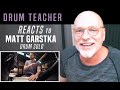 Drum Teacher Reacts to Matt Garstka - Drum Solo