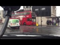 Driving in London through Rain