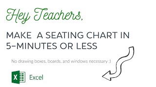 Make a Seating Chart in Five Minutes or Less with Excel