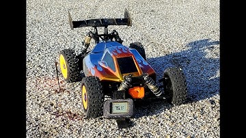 AE RC8 2.e  75.1 mph 6s offroad speed run