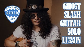 Ghost by Slash Guitar Solo Lesson / Tutorial